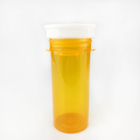 Flacon à pilules en plastique à sécurité enfant, cylindre personnalisé à clic, flacon réversible pour médicaments, conteneur d'emballage, sérigraphie