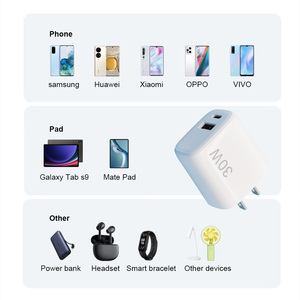 Gran oferta PD30W cargador rápido Puerto Dual 1 USB + 1 tipo C UE EE. UU. Reino Unido enchufe teléfono adaptador cargador para Iphone Samsung - Product Image 4