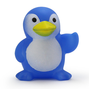Phim Hoạt hình màu xanh cao su chim cánh cụt tắm đồ chơi pinchable động vật cho thời gian tắm vui vẻ - Product Image 2