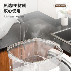 ภาชนะเก็บแป้งทรงสี่เหลี่ยม ฝาปิดแบบคลิปป้องกันแมลง ทนความชื้น กล่องเก็บอาหารแบบปิดผนึกสำหรับใช้ในครัว - Product Image 3