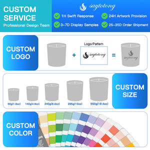 Candele Profumate in Cera di Soia con Etichetta Privata Personalizzata in Barattoli di Vetro Bianchi e Neri per Decorazione Casa e Regalo di San Valentino - Product Image 4