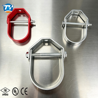 Support de tuyau Pear Clevis UTT30, support en tôle d'acier pré-galvanisé pour pipeline HVAC, sprinkler et MEP DN15 DN300