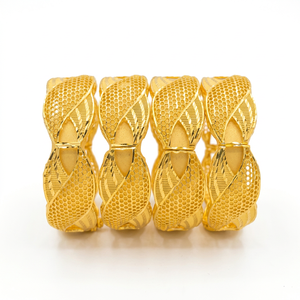 Premium Luxury Gold Plated Diamond Infinity <b>Bracelet</b> <b>Set</b> for Women Glamorous Fashion Party Wedding Anniversary <b>Bracelet</b> Jewelry - Product Image 2