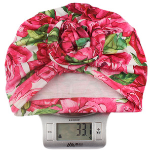 Nouveau bonnet d'été en satin pour bébé 2022 avec motif floral, style européen-américain, chapeau noué - Product Image 6