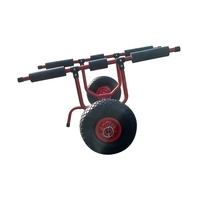 Bateau de surf roues solides plage remorque pliante bateau chariot kayak bateau gonflable roue de remorquage radeau en caoutchouc