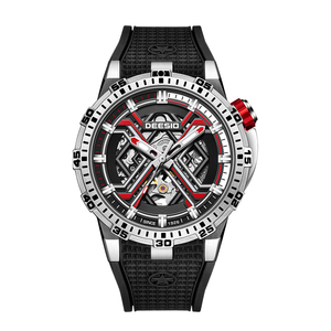 Dessio Men's Luxury <b>Skeleton</b> <b>Automatic</b> Mechanical <b>Watch</b> with Original Movement Custom Logo Wrist Replacement Parts - Product Image 1