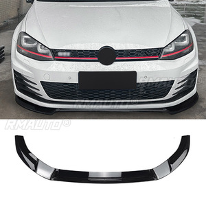 For Volkswagen Golf 7 MK7 GTI R Rline Front Bumper Lip Spoiler Diffuser <b>Splitters</b> Body Kit Aprons Cover Guard Trim - Product Image 1