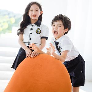 Polo blanc de conception de fabrication populaire avec la jupe de <span class=keywords><strong>pantalon</strong></span> <span class=keywords><strong>noir</strong></span> garçons et enfants uniforme scolaire en vrac - Product Image 3