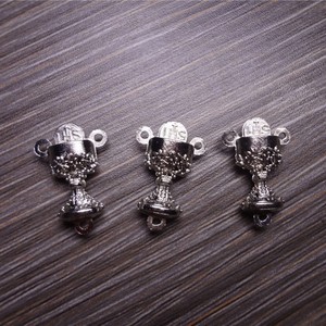Three Stone Pendants Tibetan Silver Cross Design Jewelry Charms Necklace Accessories Origin Jinhua Production ACC200005 - Product Image 2