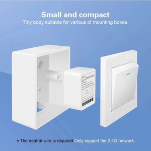 Interrupteur intelligent Matter16A Wi-Fi 2,4 GHz AC220V 16A pour la domotique - Product Image 1