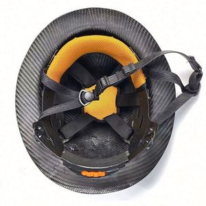 Casco de ala completa, trabajo de construcción aprobado, diseño gris carbón de primera calidad, casco de seguridad FRP con rata ajustable de 4 puntos - Product Image 6