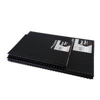 Logo personnalisé A4 Spirale Pages Noires Carnet de Croquis Cahier Scolaire Palnner Cuadernos Journal