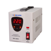 Stabilisateur de tension automatique domestique monophasé 1000VA 50Hz/60Hz AC SVC, tension d'entrée 150-260V, pour climatiseur, réfrigérateur