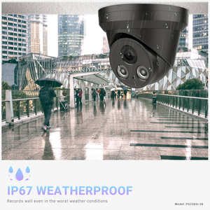 PG2357C Carcasa de metal completo negro Visión nocturna en color 5MP Cámara IP de red domo fija a todo color PG2357C - Product Image 3