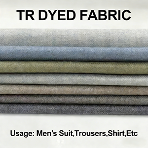 Tela de Poliéster y Viscosa con Diseño TR, Personalización OEM ODM, para Trajes y Blazers de Hombre, para Confección de Trajes de Marca para Uso Comercial - Product Image 1