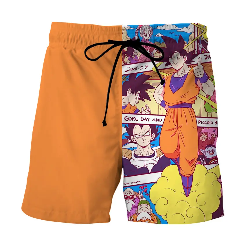 Sommer Herren 3D-Print Shorts Goku Anime Jungen Sport hose Strands horts Herren Jogging hose Herren Designer Shorts