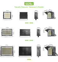 Projecteur LED modulaire IP66 certifié CE 300W-1000W pour stades, systèmes d'éclairage sportif pour terrains de football, de tennis et entrepôts