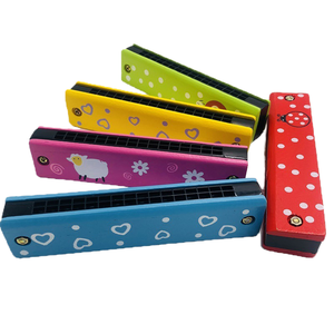 Juego de 12 Harmónicas de Madera de Abedul con Diseño de Dibujos Animados, Instrumentos Musicales Educativos para Niños, Órgano de Boca, <span class=keywords><strong>Piano</strong></span>, Teclado, Guitarra de Juguete - Product Image 3