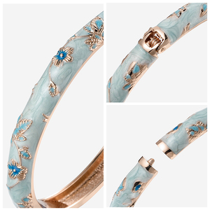 Daily <span class=keywords><strong>Celeste</strong></span> Petal Delicado Brazalete Joyería Mujer Moda Pulsera Pulseras Personalizadas - Product Image 4