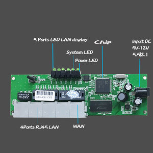 Nouveau module routeur filaire 5 ports Soho PCBA avec ports RJ45, équipement d'origine pour maison intelligente, vert - Product Image 5