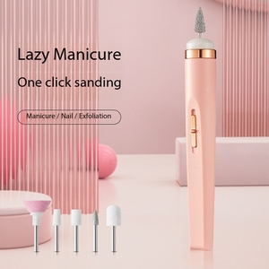 Kit de Mini Lima Eléctrica Portátil para Uñas, Herramienta USB Pequeña para Remover Acrílico, Plástico y Gel con Funciones de Exfoliación - Product Image 1