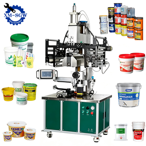 Máquina de Transferencia de Calor Automática SGW para Barriles de Plástico, Control por Pantalla Táctil PLC, Impresión de Patrones Circulares Completos en Cubetas de PP y PE - Product Image 1