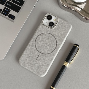 Coque de téléphone PC <span class=keywords><strong>ProTech</strong></span> Normcore/Minimaliste à motif litchi avec anneau magnétique, finition mate, protection intégrale pour Apple 17 Pro - Product Image 6