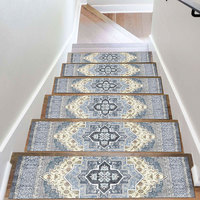 Tapis anti-dérapant en polyester pour marches d'escalier Tapis résistant aux taches Tapis antidérapant pour une installation facile