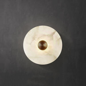 Nordic <b>Decorative</b> Alabaster Stone wall sconce <b>light</b> Bedroom Bedside Marble Wall Lamp <b>led</b> for corridor lighting - Product Image 3