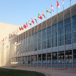 10-метровый уличный ветроустойчивый антикоррозийный огромный оцинкованный флагшток с дистанционным управлением для наружной установки - Product Image 3