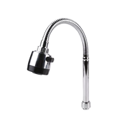 Robinet de cuisine moderne classique à eau froide avec poignée en acier, monotrou, rotatif, à valve céramique verticale pour les marchés d'Asie du Sud-Est