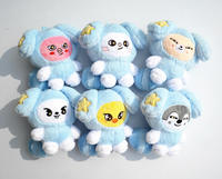 Porte-clés en peluche 3D Kpop transfrontalier, nouvelle collection Street Boys, design mignon et tendance, poupée de dessin animé