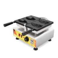 Machine commerciale de cône de gaufre machines de casse-croûte de gaufrier de taiyaki de licorne de maïs de crème glacée avec du CE
