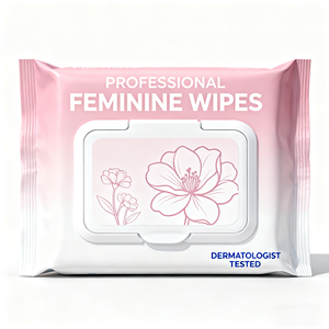 Lingettes d'hygiène intime pour femmes, nettoyage quotidien biologique à bas prix, pH équilibré, hygiène intime, lingettes féminines jetables, vente en gros - Product Image 2