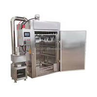 Fumoir vertical pour viande, appareil de fumage commercial au charbon de bois, four à fumer pour barbecue