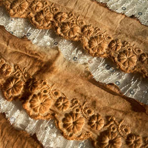 All'ingrosso puro pizzo tinto a mano Vintage per fare vecchi accessori di stoffa per <span class=keywords><strong>tenda</strong></span> a mano - Product Image 5