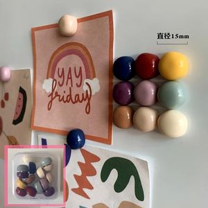 פיגור מגנט עגול הדבק לוח לוח חור צלחת תמונה הדבק מרסק פשוט מקרר מגנטים - Product Image 5