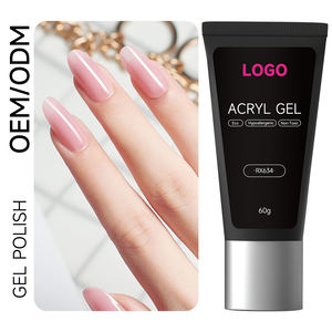 Suministros de Uñas al por Mayor, Polygel de 60g, Colores Mixtos, OEM, Etiqueta Privada Personalizada, Polygel Acrílico Transparente Rosa Jelly para Extensión de Uñas - Product Image 1