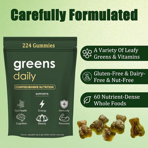 Gomitas Veganas de Superalimentos Verdes - Multivitaminas y Minerales Diarios Todo en Uno - Energía Natural, Salud <span class=keywords><strong>Intestinal</strong></span> e Inmunidad - Deliciosas - Product Image 5