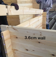 Maison de jardin préfabriquée en bois de pin 2020 Chalet d'été à vendre pour entrepôt de magasin de bureau ou utilisation de toilette