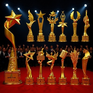 Prestigious Event Souvenir <strong>Metallic</strong> Finish Classic <strong>Shape</strong> for Memorable Award Presentations - Product Image 2