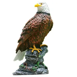 Полирезиновые садовые статуи орла, скульптуры, украшения животных на заказ