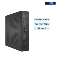 Nuevo Gabinete PC de Escritorio Mini ITX con Enfriamiento Eficiente, Adecuado para Computadora Gaming, Soporta Placa Base de 17 cm x 17 cm, Puerto Frontal USB y Ventilador
