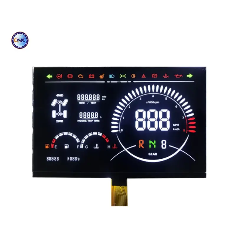 LCD directly factory CNK Monochrome lcd display segment COG Automotive motorcycles electric vehicles E-Bikes display