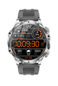 Reloj inteligente DF AK75 con linterna, pantalla grande de 1,9 pulgadas, llamada, frecuencia cardíaca, reloj inteligente deportivo para hombres, conteo de pasos - Product Image 3