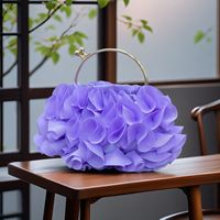 Tas Clutch Bunga Fashion untuk Wanita, Tas Pesta Formal, Tas Selempang Wanita