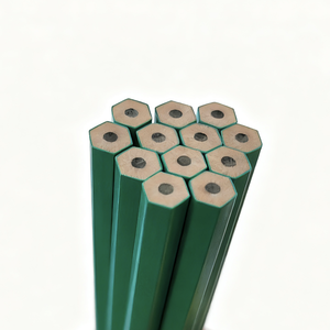 Matite HB in Plastica Verde Senza Legno, Confezione da 12 Pezzi, Matite Colorate a Forma di Stella per Disegno e Scrittura per Bambini - Product Image 4