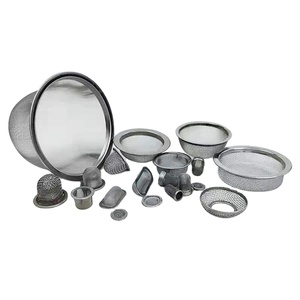 ชิ้นส่วนตัวกรองของเหลวแบบตาข่ายลวดโดมขอบขนาดเล็กมีรูสี่เหลี่ยมสแตนเลสทนต่อการกัดกร่อน - Product Image 1