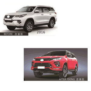 Bộ nâng cấp đèn pha, đèn hậu, cản trước, bodykit chất lượng cao cho Toyota Fortuner 2016-2021 lên đời <span class=keywords><strong>GR</strong></span> Sport - Product Image 2