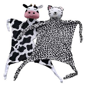 Personalizado 95% bambú 5% Spandex Sleepyhead Lovey bordado reconfortante suave tattle bebé Lovey manta mordedor juguete occidental Baberos - Product Image 1